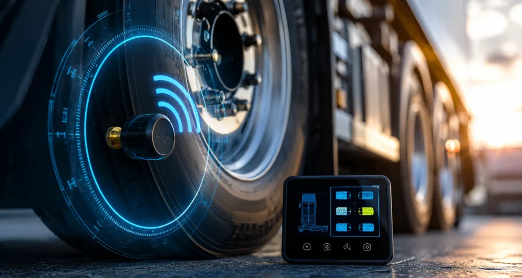 Tyre pressure monitoring system for fleet vehicles