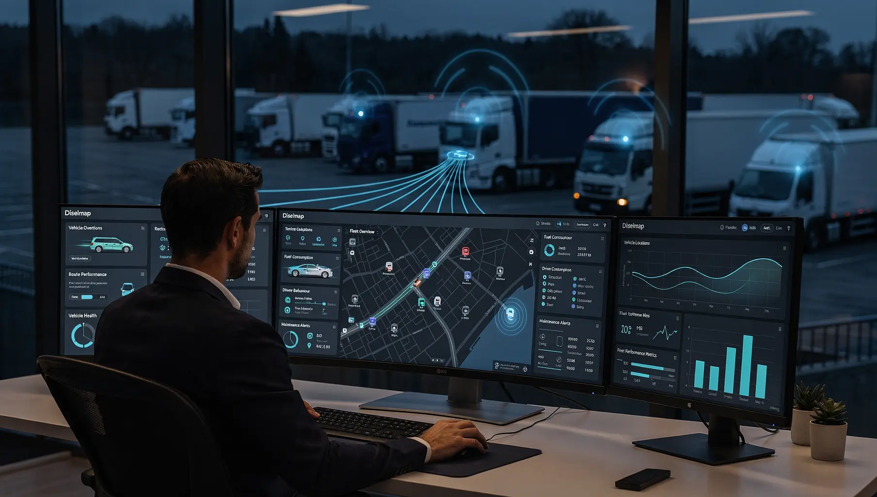 Connected operations providing real-time fleet and operational visibility