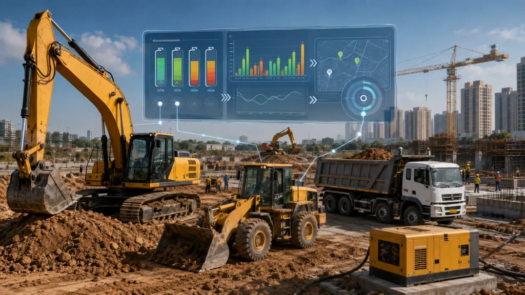 Diesel consumption monitoring for construction fleets in India