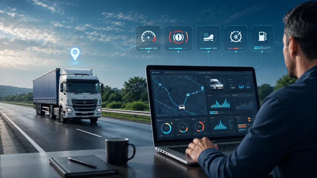 Driver behavior monitoring system for fleet safety and performance