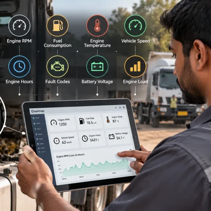 CAN Bus monitoring for commercial fleets in India with trucks, tanker, bus and light commercial vehicle