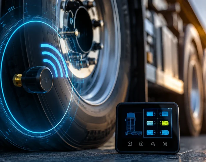 Tyre pressure monitoring system for fleet vehicles