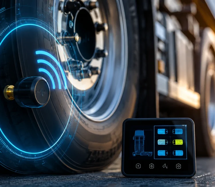 Tyre pressure monitoring system for fleet vehicles