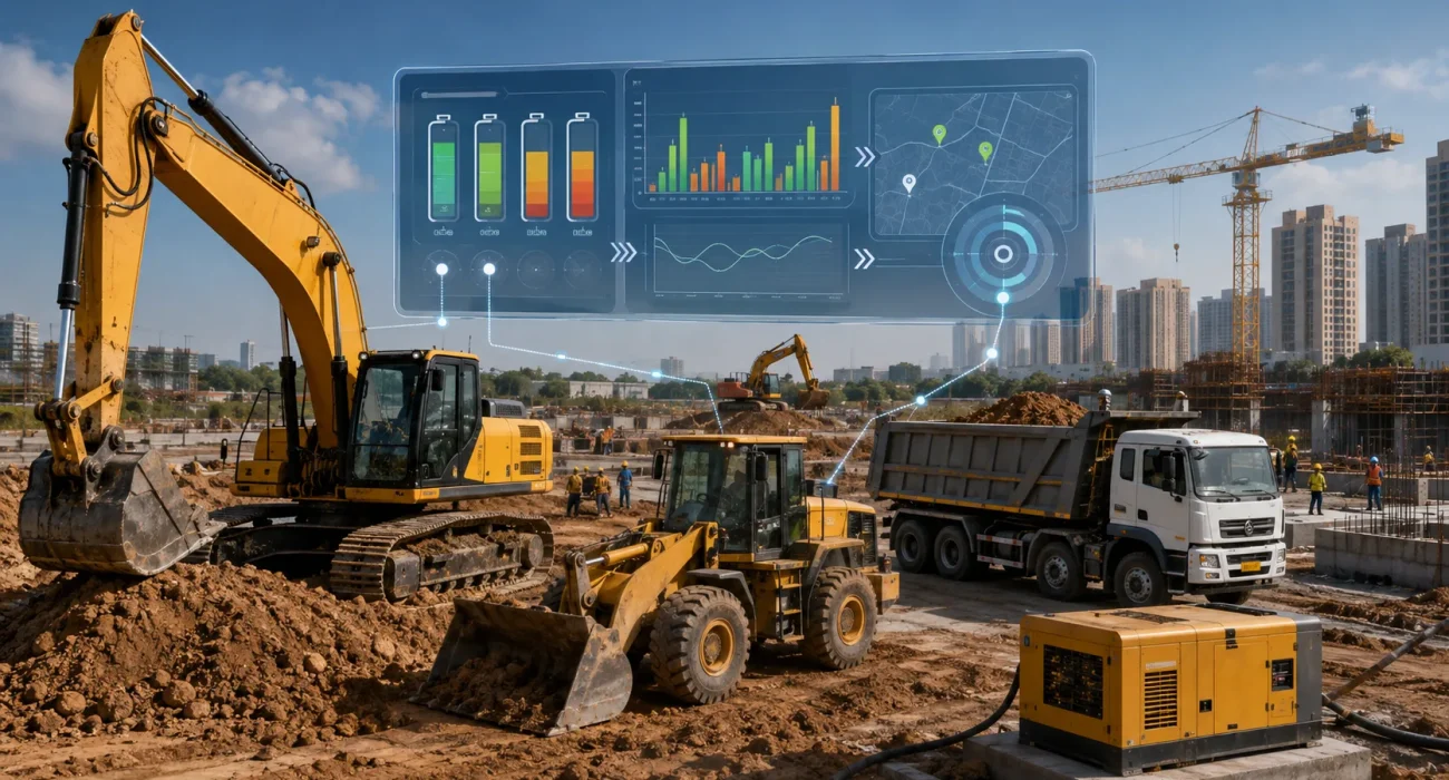 Diesel consumption monitoring for construction fleets in India